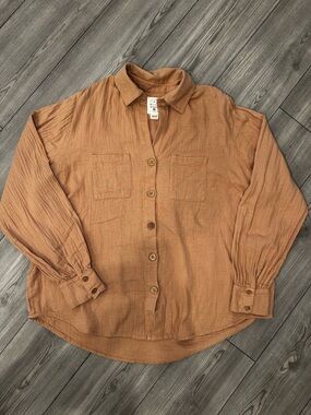 Billabong Washed Rust Gauze Button Shirt